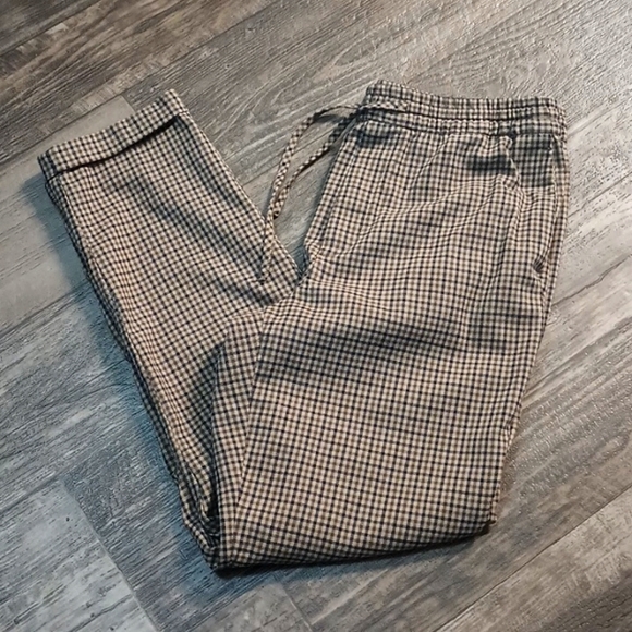 H&M Pants - H&M Women's M Plaid Slim Fit Cuffed Trouser Pants